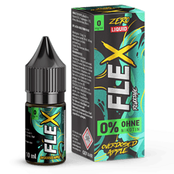 0 mg/mL Zero Liquid FX Flavour, umweltfreundliche E-Zigarette, mit Geschmack nach Überdosierter Apfel, nikotinfrei, 10 ml Flasche, modernem Design, für verantwortungsvolles Dampfen.
