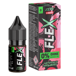 Zuckerfreier E-Liquid FläX mit Erdbeer-Geschmack, ideal für Vaporizer, 10 ml Flasche, ohne Nikotin, für ein intensives Geschmackserlebnis, passend für E-Zigaretten.