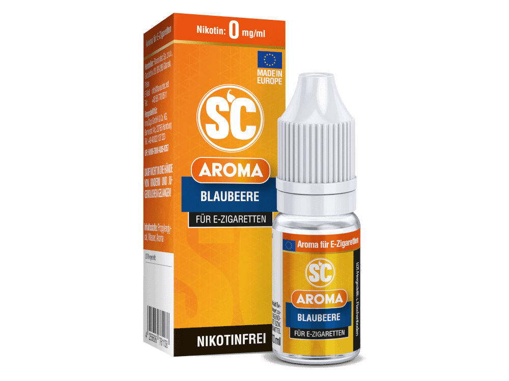 SC Aroma Blaubeere 10 ml 1 E-Zigaretten-Aroma Blaubeere, nikotinfrei, 10ml Flasche, für Selbstmischung, perfekt für vaping, intensive Beerenaromen, hochwertiges Aroma, für Dampfer, Produktbild, LETZ Go Shop.