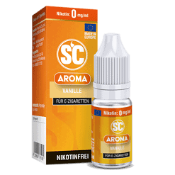 Süßer Vanille-Aroma-Dampfer für E-Zigaretten, nikotinfrei, EU-konform, aromatischer Geschmack, hochwertige Qualität.