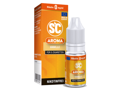 Süßer Vanille-Aroma-Dampfer für E-Zigaretten, nikotinfrei, EU-konform, aromatischer Geschmack, hochwertige Qualität.