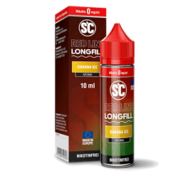 Beerenaroma in rotem Fläschchen mit Verpackung, 10 ml, nikotinfrei, für E-Zigaretten.