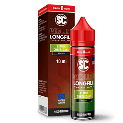 Leere E-Zigarette mit Zitronen-Käsekuchen-Aroma, 10 ml Flasche, nikotinfrei, für Vaping.