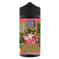 Aroma-Flüssigkeit für E-Zigaretten mit Tropen-Salz-Geschmack, 10 ml Flasche, bunte Verpackung, Cooler Tropen-Salznote, geeignet für Vaping Fans, frisch und exotisch.