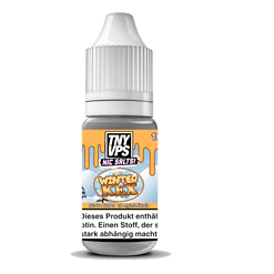 Flasche mit Nic Salt Liquid, Winter Kex Geschmack, für E-Zigaretten, 50VG/50PG, 18 mg/ml Nikotin.
