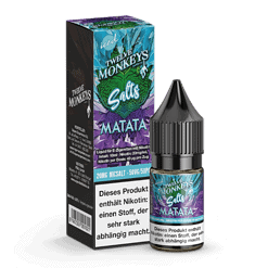 20mg NIC SALT - Liquid für E-Zigaretten mit Nikotin, 10ml, Geschmack Matata, von Twelve Monkeys.