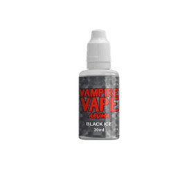 Vampire Vape Aroma Black Ice, 30ml Flasche mit E-Liquid, intensiver Menthol- und Minzgeschmack, für E-Zigaretten geeignet.