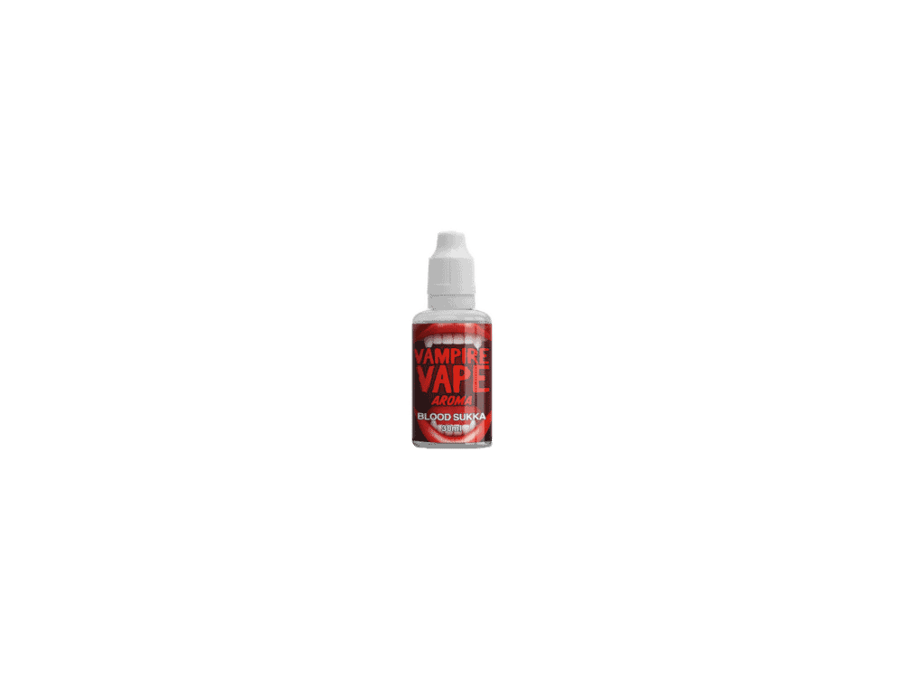Vampire Vape - Aroma Blood Sukka 30 ml 1 Vampire Vape Blood Sukka Aroma in einer kleinen 10ml Flasche, ideal zum Selbsmischen von E-Liquids für eine fruchtige und belebende Vape-Erfahrung.