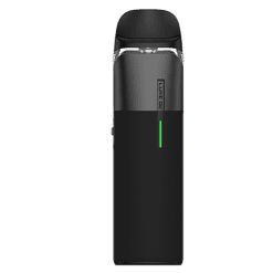 Luxus E-Zigarette mit schwarzem Design, LED-Anzeige und modernem Look – perfekt für stilvolles Dampfen unterwegs.
