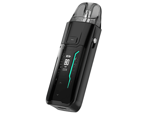 Vaporesso LUXE XR MAX E-Zigaretten Set 3 Modernes Elektronik-Vape Gerät mit digitalem Display und Touch-Steuerung in Schwarz.
