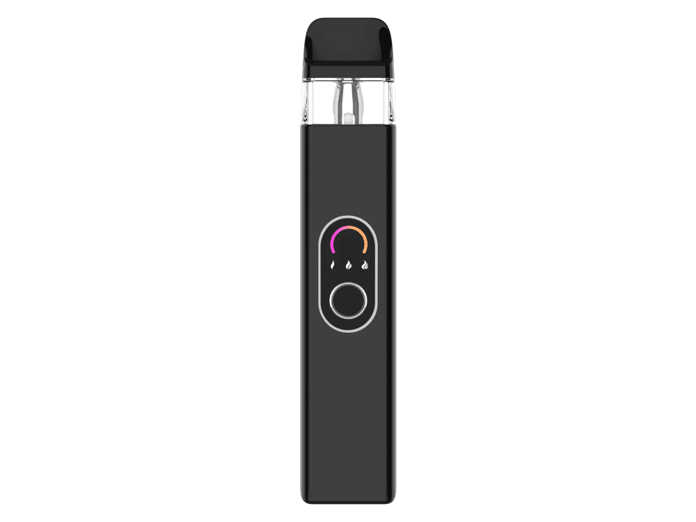 Vaporesso XROS 4 E-Zigaretten Set 2 Vape E-Zigarette mit Farbdisplay und LED-Leuchtanzeige, schwarzes Design und ergonomischer Form für stilvolles Dampfen.