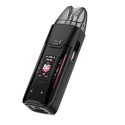 Modernes Vaping-Gerät mit digitalem Display, Touch-Button und frei einstellbarem Luftstrom für individuelles Dampferlebnis.
