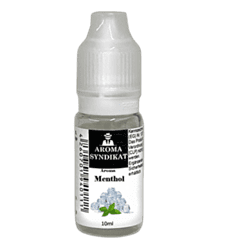 Aromastoff Menthol in 10ml Flasche, ideal für E-Zigaretten und Aromatherapie. Hochwertiges Menthol-Öl für einen erfrischenden Geschmack und kühlende Wirkung.