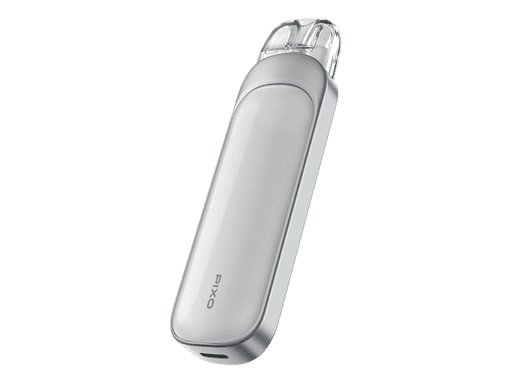 USB-Stick in Silber mit transparentem Schutzdeckel, kompakt und modern.