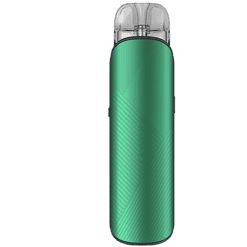 Aspire Pixo Neo E-Zigaretten Set 12 Vape-Gerät in Grün mit transparentem Mundstück, kompaktes Design, geeignet für unterwegs.