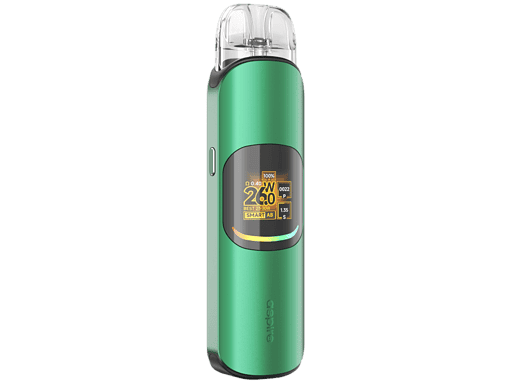 Aspire Pixo Neo E-Zigaretten Set 5 Zubehör für Vaping, tragbarer E-Zigaretten-Output, grüner Akkuträger mit digitalem Display, moderne Dampferausrüstung, innovative Vaporizer-Technologie.