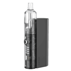 Aspire Cyber GT E-Zigaretten Set 6 Hauptbild eines modernen Vape-Geräts mit klarem Tank und digitalem Display, verbunden mit einer schwarzen Akku-Box, ideal für Dampfer und Vaping-Enthusiasten.