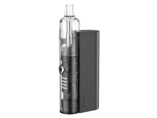 Aspire Cyber GT E-Zigaretten Set 3 Hauptbild eines modernen Vape-Geräts mit klarem Tank und digitalem Display, verbunden mit einer schwarzen Akku-Box, ideal für Dampfer und Vaping-Enthusiasten.