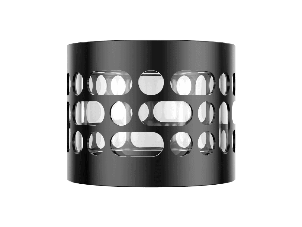 Aspire Nautilus 3SR Glastank 1 Metallischer Funktionsring mit Löchern, modernes Design für stylische Einrichtung.