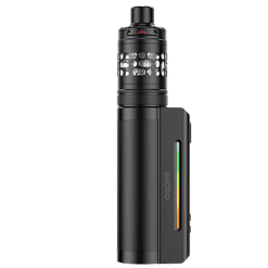 Elegante Black MTL-Vape mit LCD-Display und wechselbarem Verdampfer für intensiven Dampfgenuss.