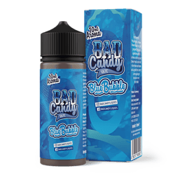 Bade Candy Blue Bubble E-Liquid Flasche und Verpackung, für E-Zigaretten, hochwertiges Liquids, mit frischem Blaubeer-Geschmack, hochqualitative Vaping-Produkte, ideal für Dampfer, 10 ml Flasche.
