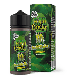 Aroma-Flüssigkeit für E-Zigaretten mit "Bad Candy" Geschmack, 10 ml Flasche im grünen Design, ideal für Vape-Liebhaber, die intensive Candy- und Fruchtaromen suchen.