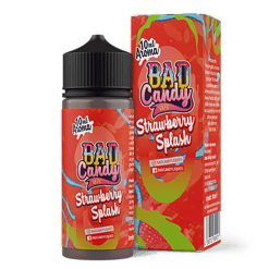 Gefahrstoff-Produkt: Bad Candy Vape Strawberry Splash, 10ml, blend aus Erdbeere, Süßigkeiten, süßer Geschmack, für E-Zigaretten und Dampfer, hochwertige Liquids, aromatisch, belebend, lecker, handlich, aromatisch, Geschmack, E-liquid, vaping.