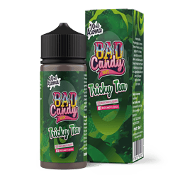 Erweiterte Fruchtblatt- und Teeblumen-Duftmischung inhaltlich auf 10 ml, in grüner Verpackung, mit Geschmack "Tricky Tea" für E-Liquid, in ansprechendem Design, für Ihren Vape-Shop, bei LETZ GO.