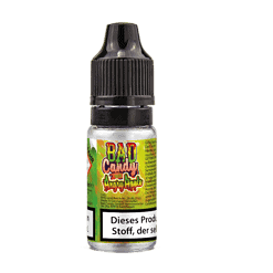 Kleines Fläschchen des BAD Candy Cannabis E-Liquid, geeignet für Vape Geräte.