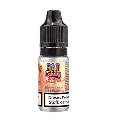 Bade Candy Aroma Fläschchen Paradise Peach, 10 ml, süßer E-Liquid-Geschmack für E-Zigaretten, mit kindersicherem Verschluss.