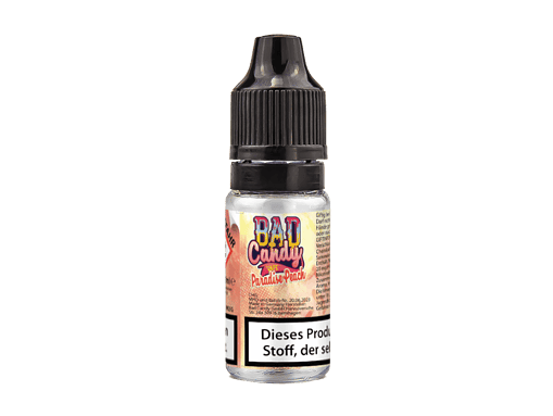 Bad Candy Liquids - Paradise Peach - Nikotinsalz Liquid 2 Bade Candy Aroma Fläschchen Paradise Peach, 10 ml, süßer E-Liquid-Geschmack für E-Zigaretten, mit kindersicherem Verschluss.