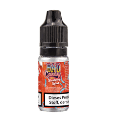 Bad Candy E-Liquid in Geschmack Strawberry Splash, zum Dampfen geeignet, 10ml Flasche, ideal für E-Zigaretten, süßer Fruchtgeschmack, bei LETZ Go erhältlich.