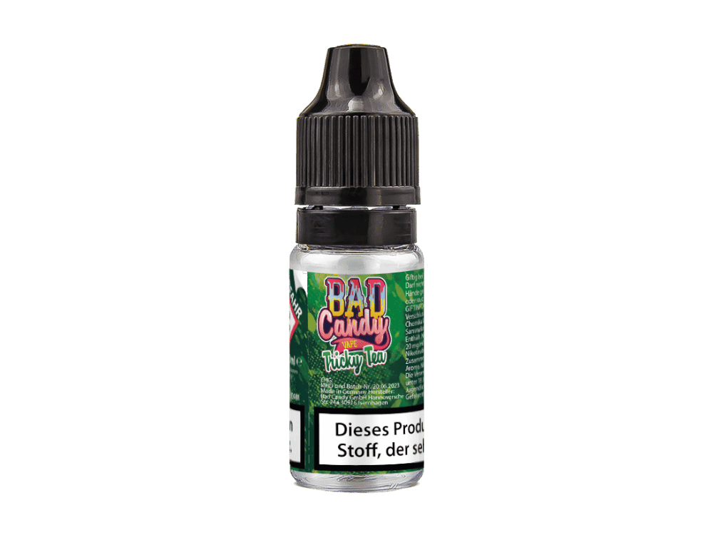 Bad Candy Liquids - Tricky Tea - Nikotinsalz Liquid 2 Flasche mit E-Liquid "Bad Candy" für E-Zigaretten, Geschmacksausrichtung zufällig, 10 ml, Getränke-Vape, Aromastoff für Dampfer.