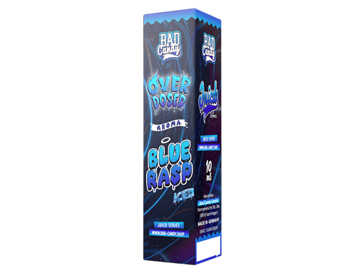 Blaue Raspel Bonbons mit Ice Aroma, Überdosiert, 10 Stück, Jetlag Series, ideal für Gaming und Party, hochwertig verpackt, made in Germany.