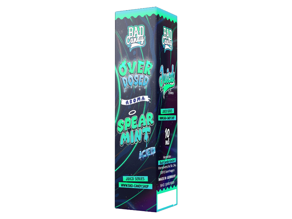 Bad Candy Liquids - Juicd - Spearmint Longfill 10 ml 1 Rohlinge für Spearmint-Kaugummi in stylischer Verpackung mit angesagtem Design, ideal für den Verkauf im Onlineshop LETZ GO.