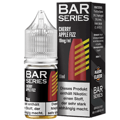 Bar Series Cherry Apple Fizz E-Liquid Flasche mit Verpackung, 10ml, Nikotinstärke 10mg/ml, für E-Zigaretten, süßer Fruchtgeschmack, stark nikotinabhängig, hochwertiges Vape-Produkt, ideal für Dampfer.