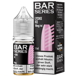 Lychee Ice E-Liquid Flasche und Verpackung, 10ml, Nikotin 10mg/ml, für E-Zigaretten und Dampfen, aromatischer Mix aus Lychee und Eis, beliebtes Flavor bei Vape-Liebhabern.
