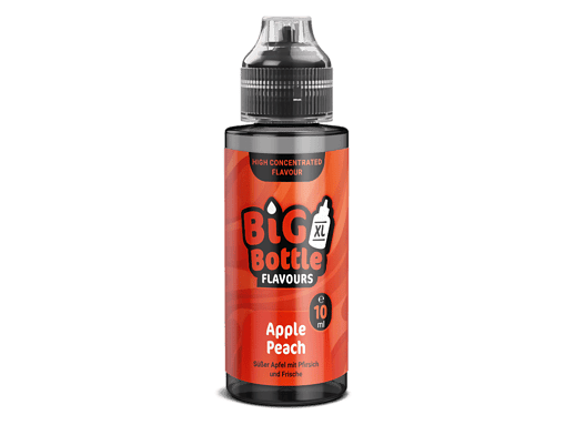 Saftflasche mit Apfel-Pfirsich-Geschmack, Big Bottle XXL, 10ml.