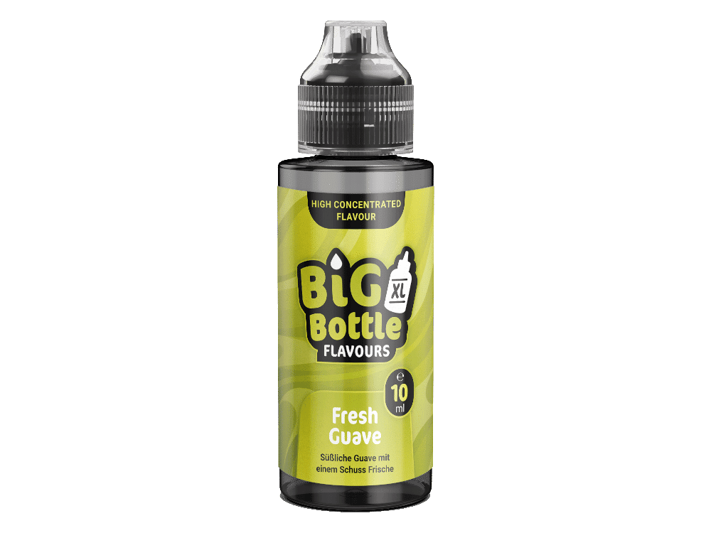 Big Bottle Fresh Guave 10ml 1 Big Bottle Flavours Fresh Guave, 10 ml Flavouröl, für E-Zigaretten, intensives Guavenaroma, flüssige E-Liquid Aromatisierung, ideal für Selbstwickler, intensive Frucht-Note, hochwertiges Produkt.