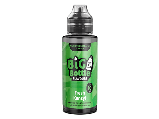 Erfrischender E-Liquid Geschmack von Erdbeere, Kiwi und Wassermelone, 10 ml in großer Flasche, für E-Zigaretten.