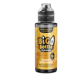 Saftige Vanillepudding-Flavourung, ideal für Dampfer, in großem 10 ml Fläschchen, für intensiven Geschmack.