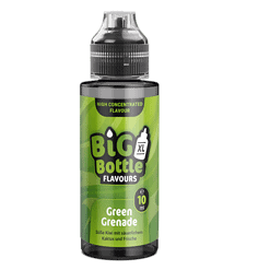 Big Bottle Flavours Green Grenade, 10 ml, Flüssigkeitsaroma für E-Zigaretten, fruchtig mit Kiwi, Kaktus- und Fruchtnoten. Hochkonzentriert für intensives Dampferlebnis.