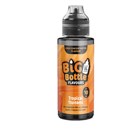 Saftflasche mit Tropical Tsunami Geschmack, 10 ml, große Flasche für E-Zigaretten, tropischer Mix aus Mango, Guave und Passionsfrucht.