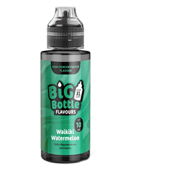Big Bottle Waikiki Wassermelone E-Liquid 10ml, intensiver Wassermelonengeschmack, geeignet für E-Zigaretten, in praktischer XXL-Flasche.
