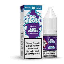 Nikotinfreies E-Liquid Dr. Frost Dark Berries für Vape, 10ml, intensiver Geschmack, für Dampfer geeignet.