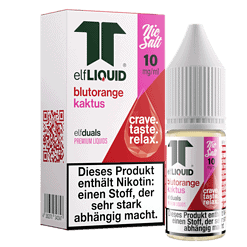 Elf Liquid Blutorange Kaktus, Nikotinfrei, 10 mg/ml, E-Zigarette, Vape Liquid, aromatisiertes Liquid für E-Zigaretten, Geschmackssorte Blutorange und Kaktus, bequeme Handhabung und autoshake Flasche.