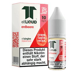 Elfliquid Erdbeere Nikotin 10 mg/ml, süßer Geschmack, für E-Zigaretten, hochwertiges, rauchfreies Dampferlebnis, perfekte Alternative zum Tabak.