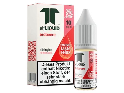 Elfliquid Erdbeere Nikotin 10 mg/ml, süßer Geschmack, für E-Zigaretten, hochwertiges, rauchfreies Dampferlebnis, perfekte Alternative zum Tabak.
