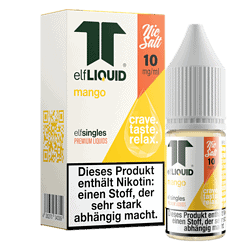 Mango E-Liquid Flasche für E-Zigaretten, nikotinfrei, Geschmack Mango, 10 mg/ml, entspannend und aromatisch, ideal für Dampfer, hochwertiges Liquid, für gemütliche Rauchmomente.