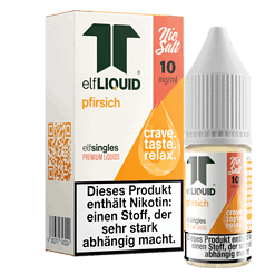 Erfrischendes Pfirsich E-Liquid für E-Zigaretten, 10mg/ml Nikotin, relaxen und genießen, mit Nikotinsalz.